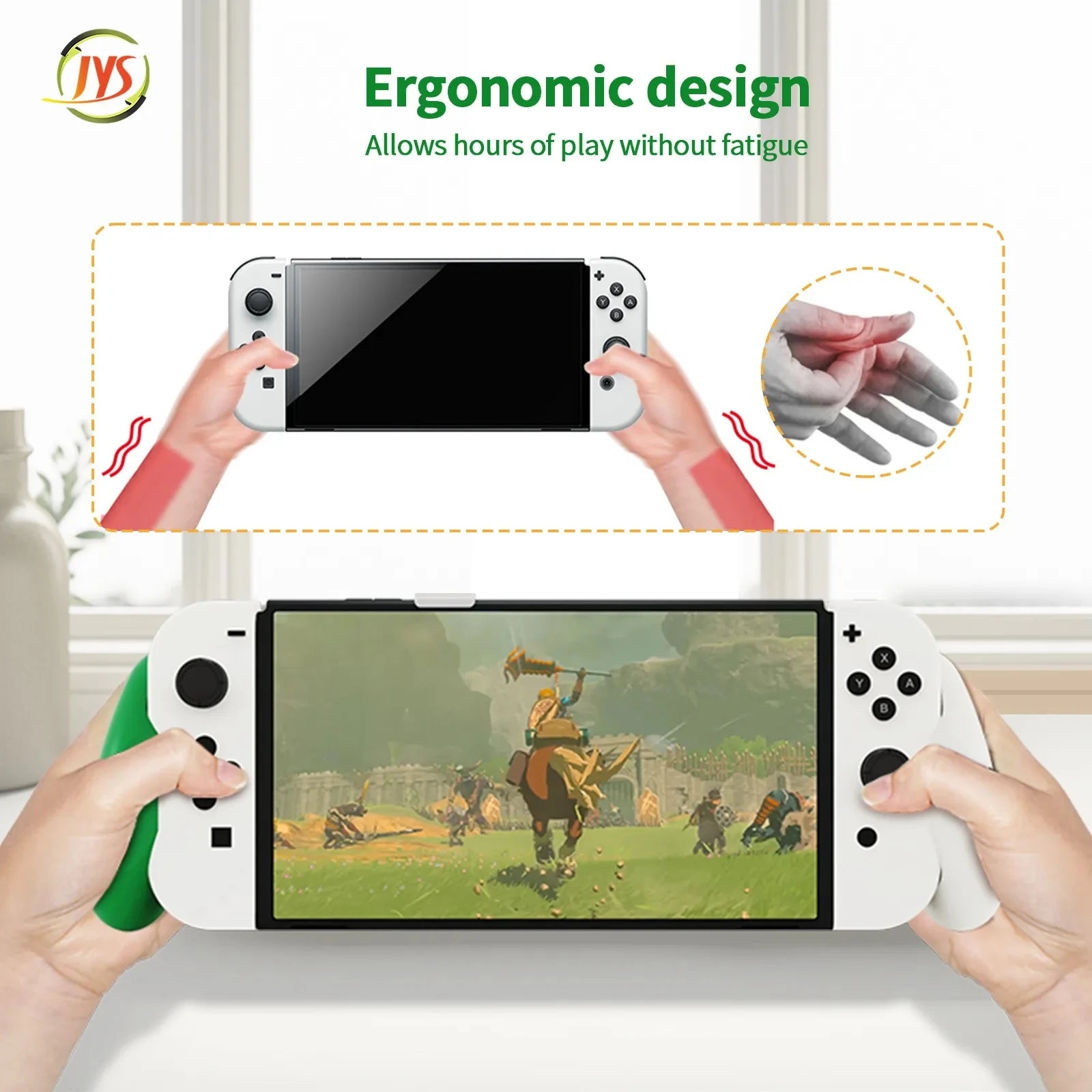 CowLost | jys-switch-oled-tears-of-the-kingdom-of-zelda-pluggable-base-grip |3
