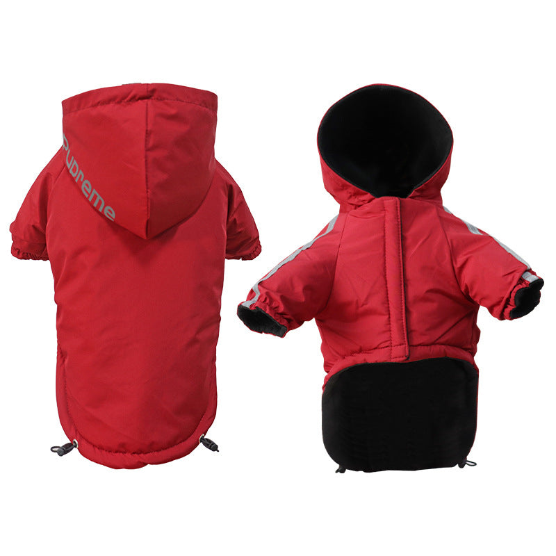 CowLost | activewear-pants-waterproof-warm-autumn-winter-pet-coat-with-hood-and-reflective-print |14