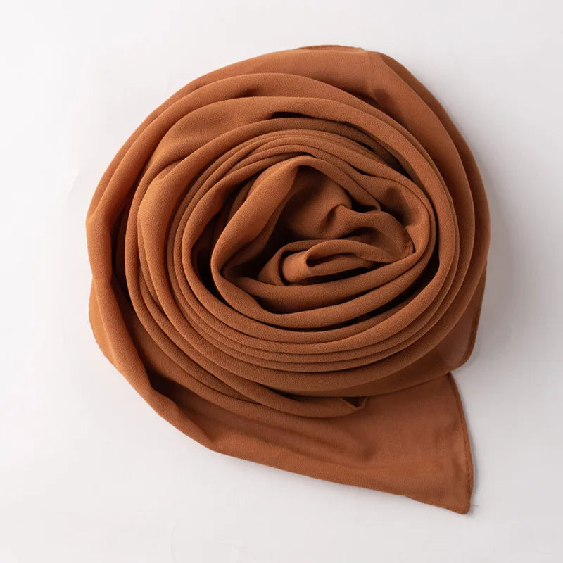 CowLost | 90-90cm-square-solid-color-women-chiffon-hijab |6