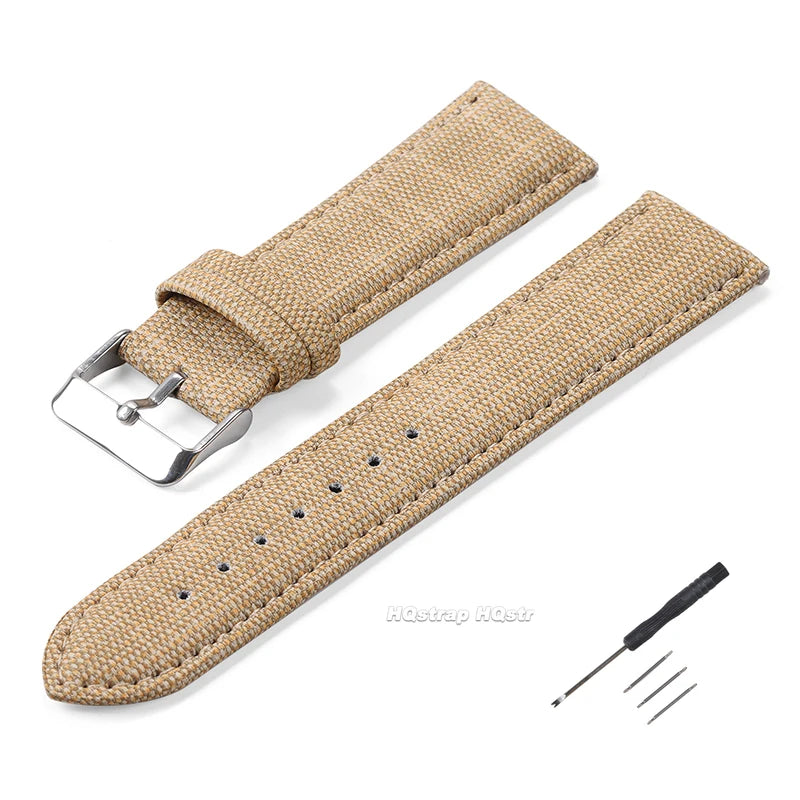 CowLost | product_id-denim-pattern-nylon-watchband-10-22mm-for-casio-seiko-vintage-unisex-strap |12