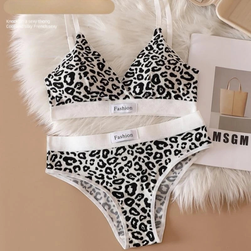 CowLost | product_id-women-s-cotton-push-up-v-neck-bra-low-waist-brief-set-leopard-print |17