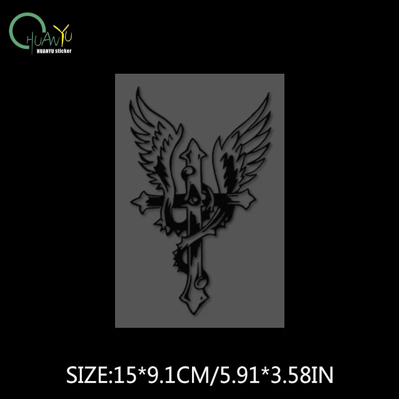 CowLost | creative-eagle-heron-cross-stitch-personalized-car-sticker |10