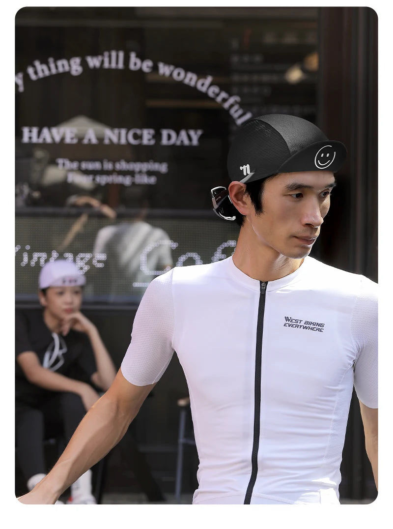 CowLost | west-biking-cycling-cap-with-brim-summer-sunscreen-quick-dry-sport-hat-bicycle-hat-balaclava-unisex-breathable-hat-bike-headwear |32