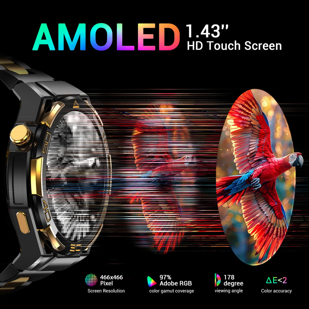 CowLost | blackview-w90-pro-smartwatch-1-43-amoled-display |8