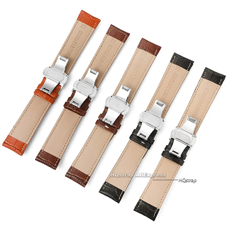 CowLost | product_id-genuine-cowhide-leather-waterproof-watchband-slub-pattern-16-24mm-universal-strap |5