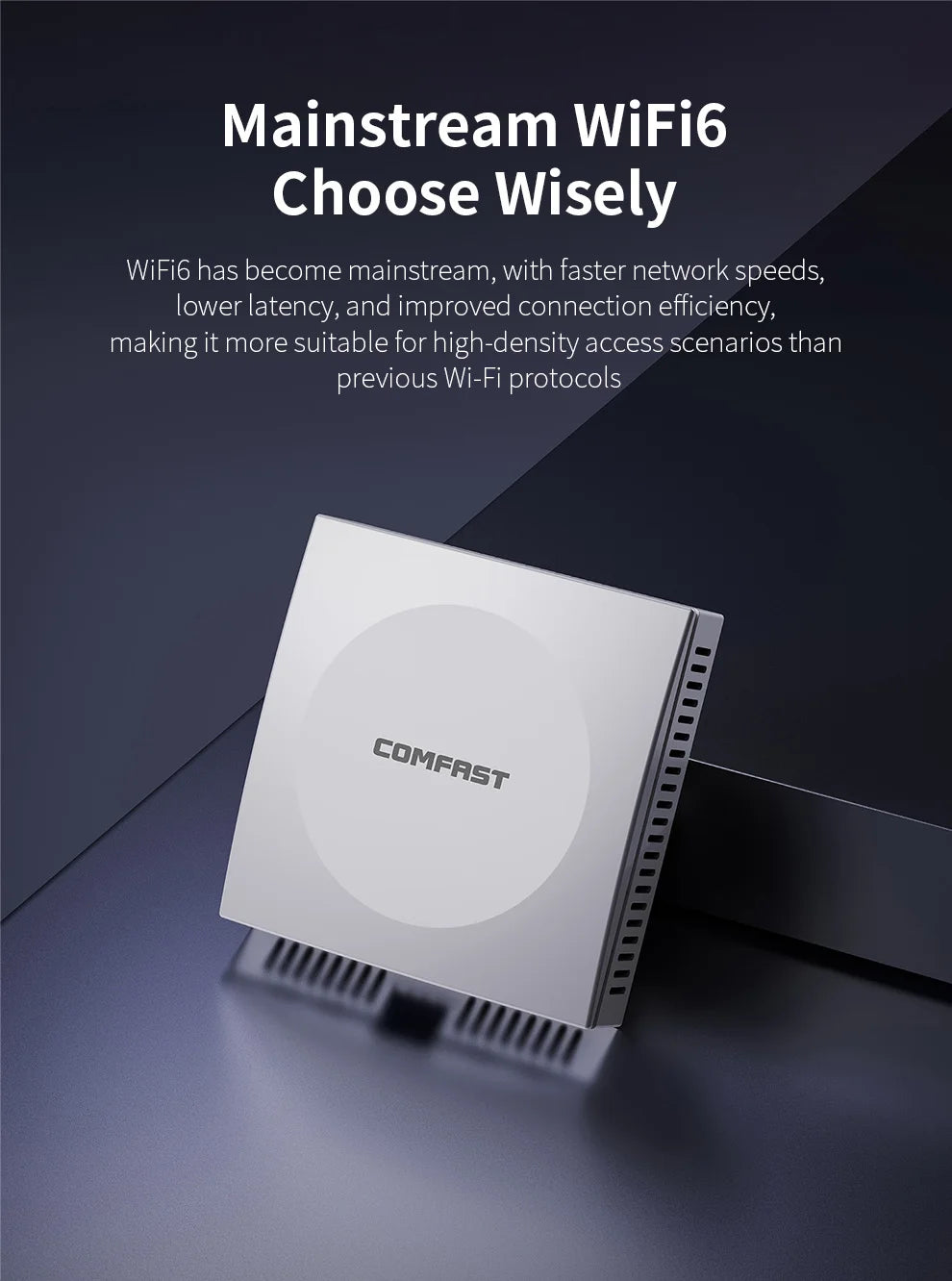 CowLost | comfast-wifi-6-in-wall-ap-2-4ghz-5-8ghz-dual-band-gigabit-access-point |8