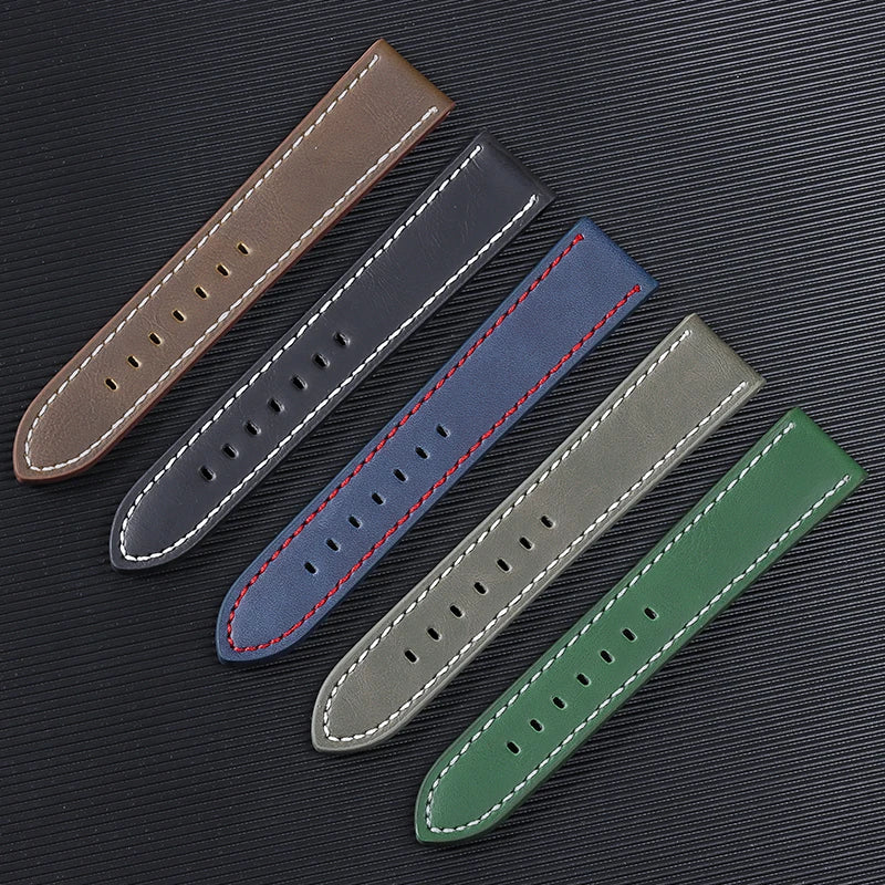 CowLost | product_id-universal-genuine-leather-waterproof-watch-strap-replacement-for-rolex-seiko-18-20-22-24mm |25