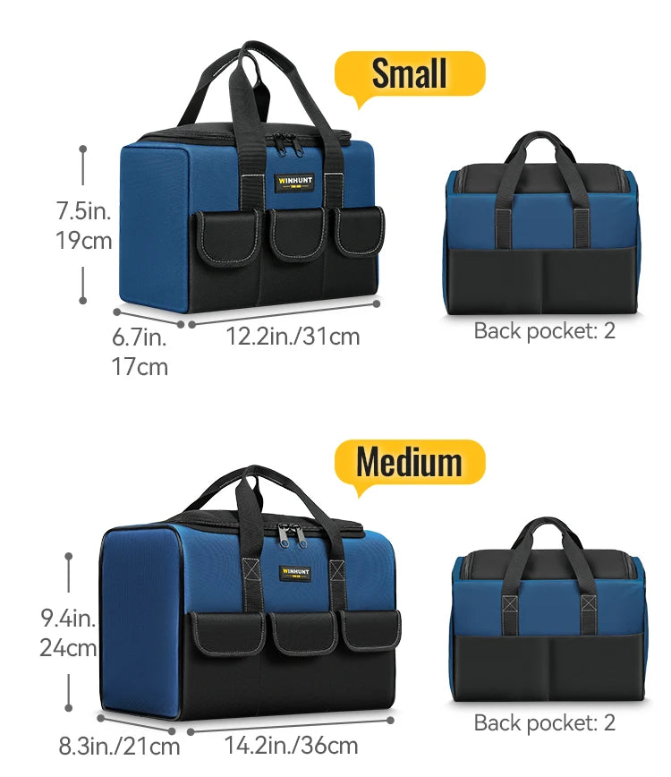 CowLost | product_id-heavy-duty-wide-mouth-tool-bag-with-pockets-organizer-for-tool-storage-and-transport |14