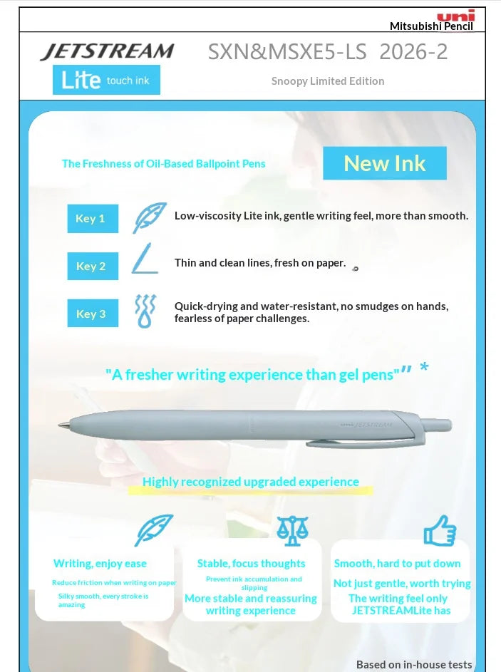 CowLost | product_id-uni-jetstream-lite-snoopy-0-5mm-gel-pen-japanese-hybrid-ink-for-school-office |9