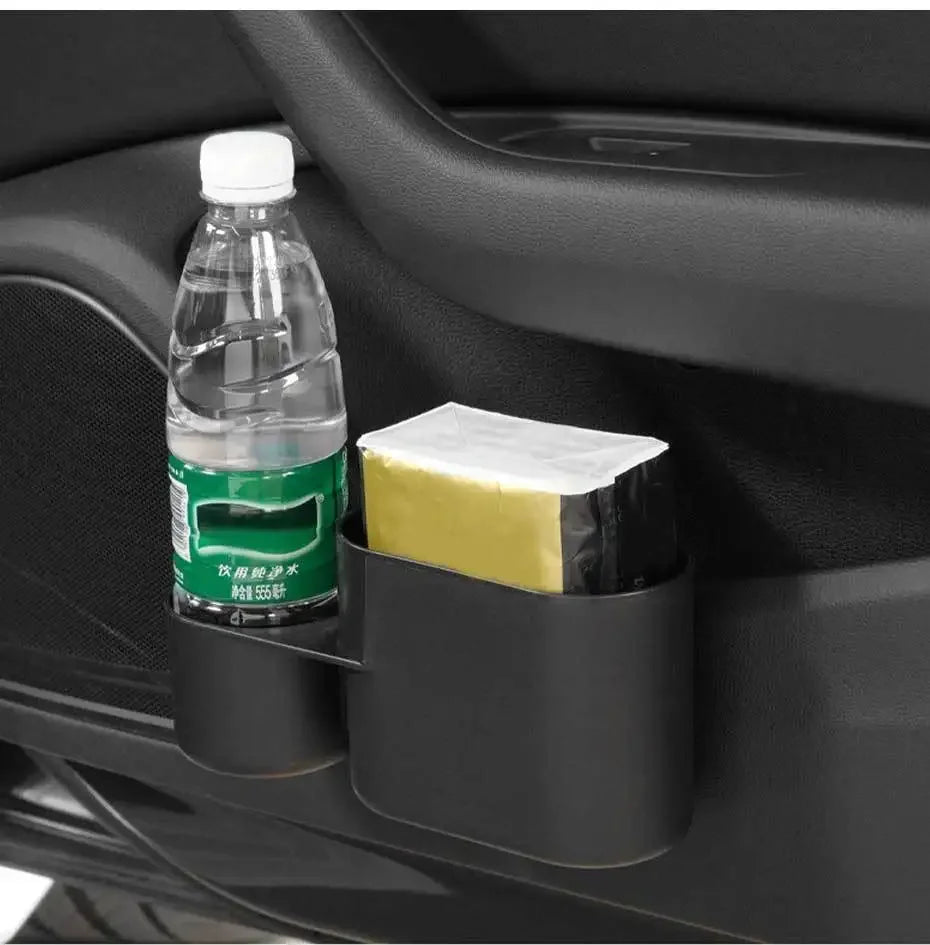 CowLost | can-organizers-product_id-car-rear-row-hanging-trash-can-with-abs-pressing-lid-and-drink-holder-universal-organizer |16