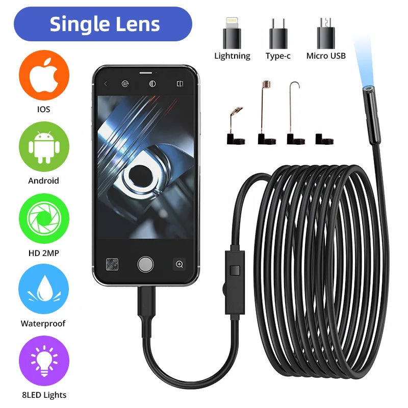 CowLost | 3d-printer-accessories-kerui-2mp-industrial-endoscope-camera-single-dual-lens-mini-inspection-camera-for-iphone-waterproof-pipeline-borescope-type-c |30