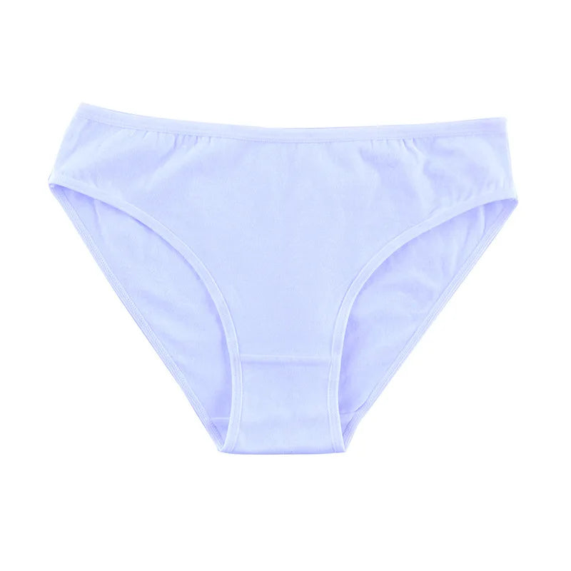CowLost | product_id-4pcs-cotton-women-s-solid-color-brief-panties-m-xl-soft-comfortable-underwear |10