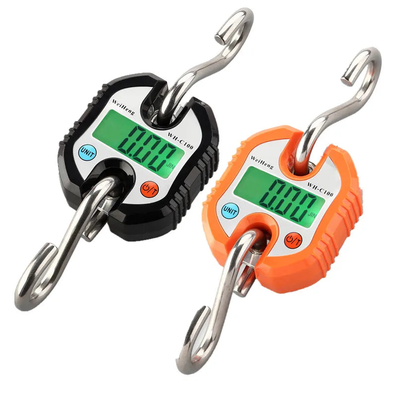 JUANJUAN Digital Crane Scale 300kg-500kg Heavy Duty Hanging Hook Portable Stainless Steel