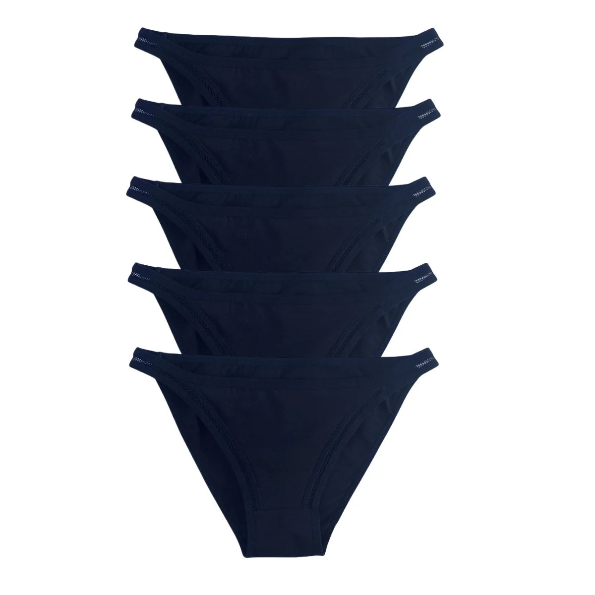 CowLost | product_id-5pcs-women-s-cotton-low-rise-breathable-solid-color-briefs-m-xl |13