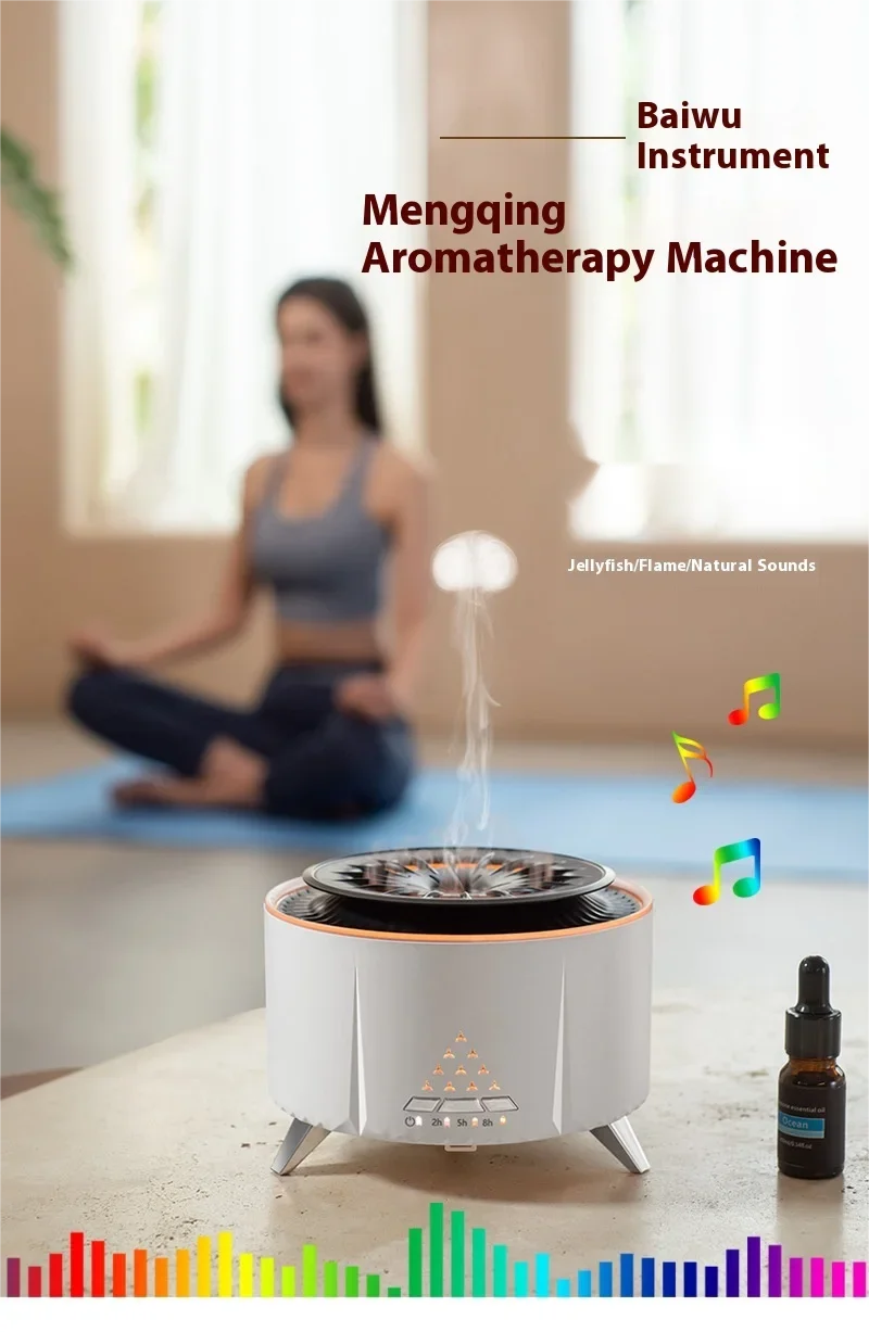 CowLost | product_id-white-noise-volcanic-lava-aromatherapy-humidifier-with-jellyfish-smoke-ring-for-relaxation |6