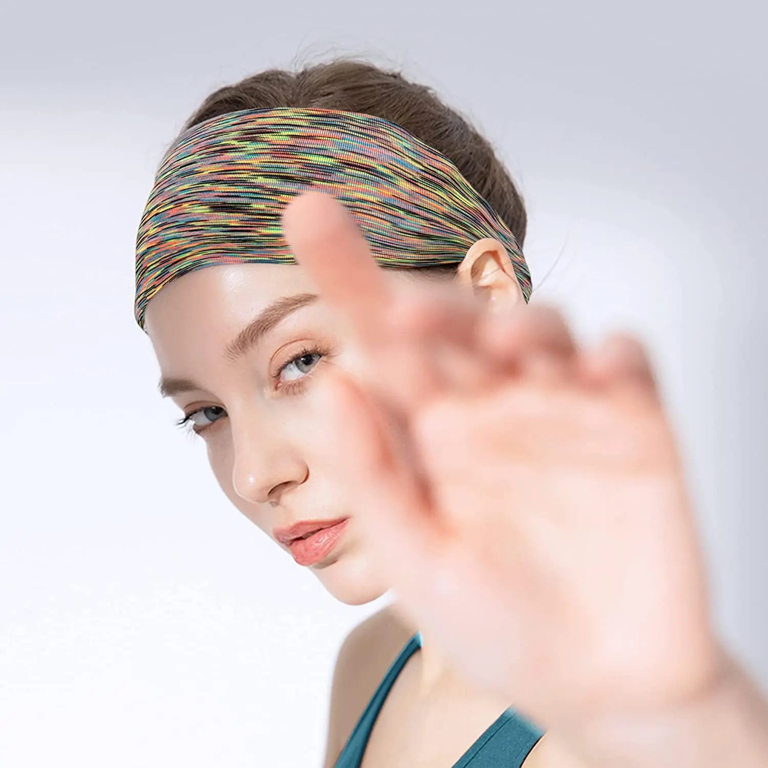 1/4pcs Sweatband for Men & Women Elastic Sport Hairbands