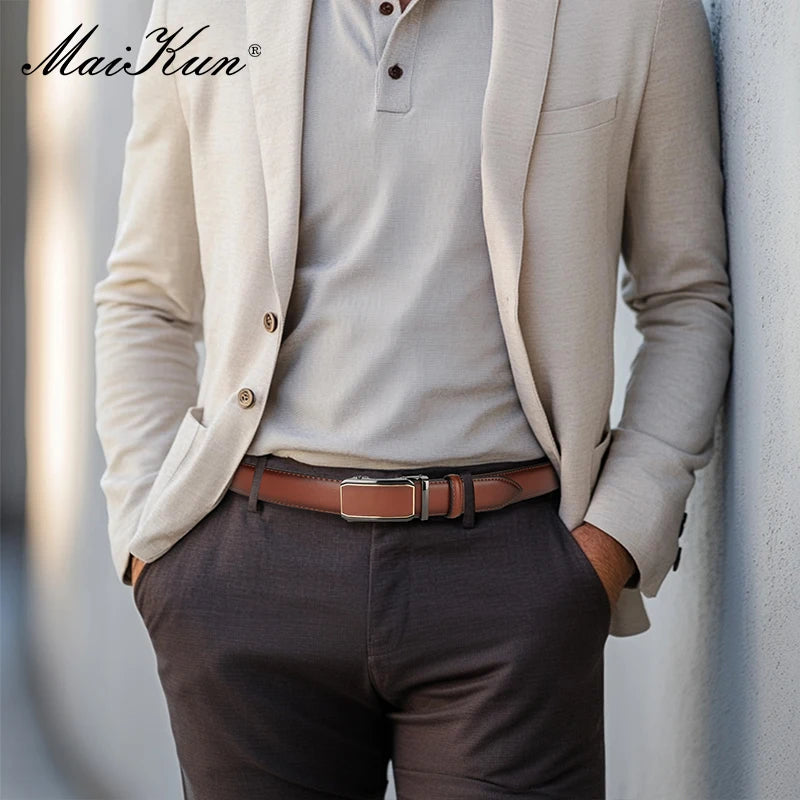 CowLost | maikun-leather-ratchet-belt-for-men |5