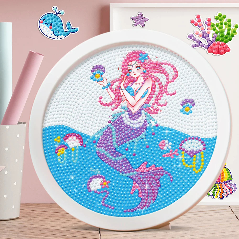 CowLost | product_id-diy-unicorn-mermaid-cartoon-diamond-painting-set-gift-home-decor-for-girls |25