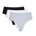 CowLost | product_id-3pcs-women-s-high-rise-cotton-g-string-thong-panties-solid-color-breathable |14