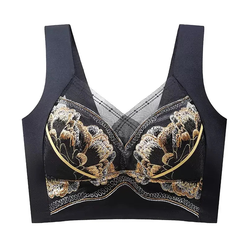 CowLost | product_id-womens-large-embroidered-comfortable-stainless-steel-free-sports-vest-bra |6