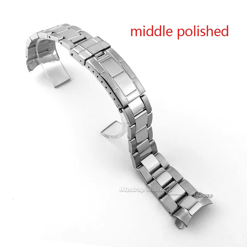 CowLost | bracelets-product_id-20mm-stainless-steel-watch-strap-for-rolex-submariner-daytona-with-diving-buckle-silver-gold |10