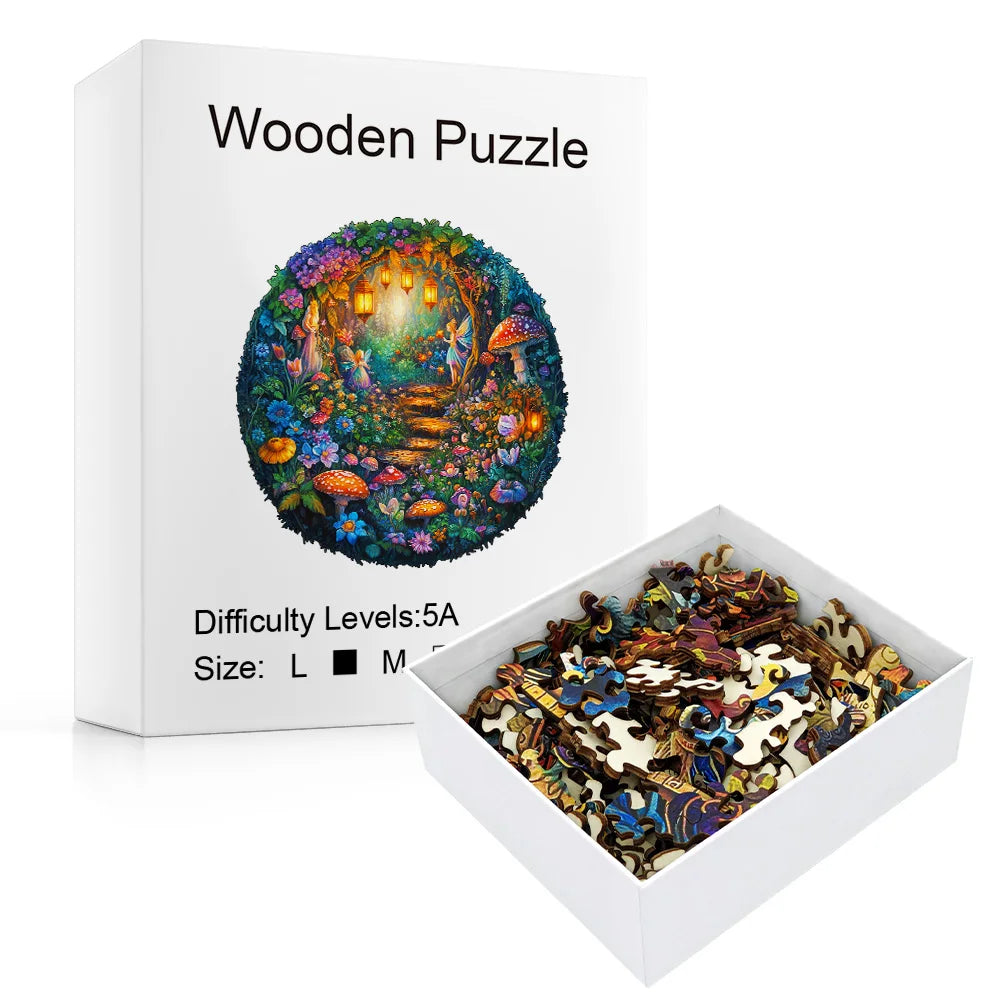 CowLost | product_id-magic-mushroom-3d-visual-wooden-puzzle-for-adults-unique-flat-jigsaw |2