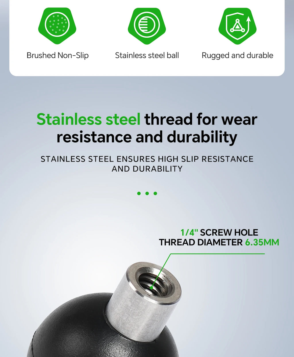 CowLost | photography-product_id-fanaue-extended-1-4-female-double-ball-head-for-17-25mm-ram-car-live-photography-bracket |8