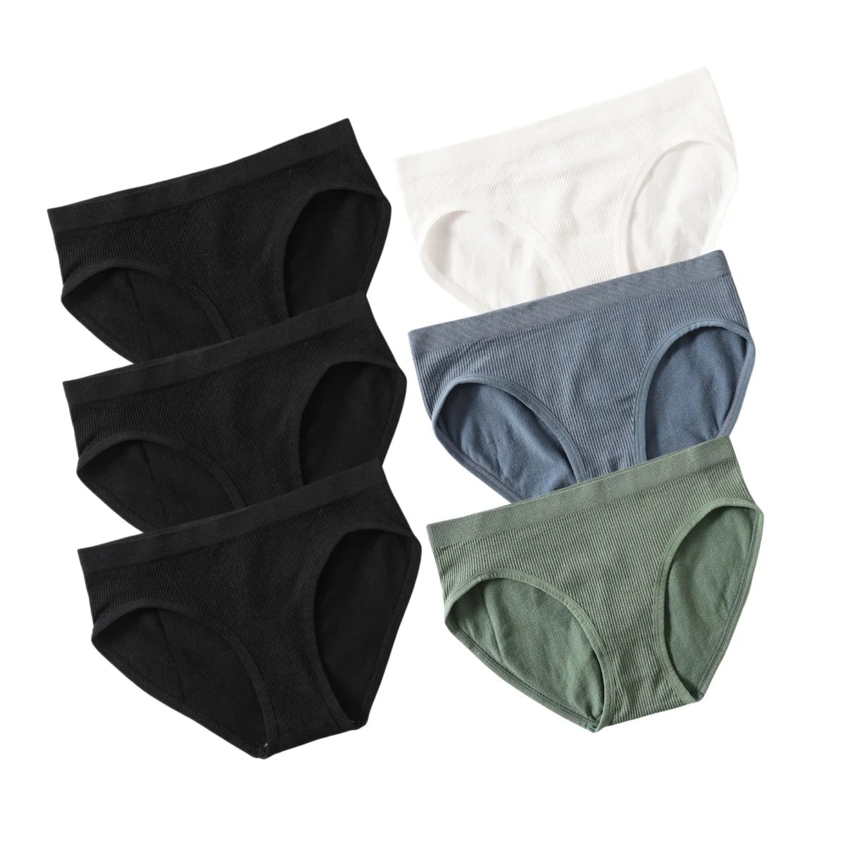 CowLost | product_id-6pcs-womens-seamless-low-rise-sports-briefs-soft-stretch-underwear |20