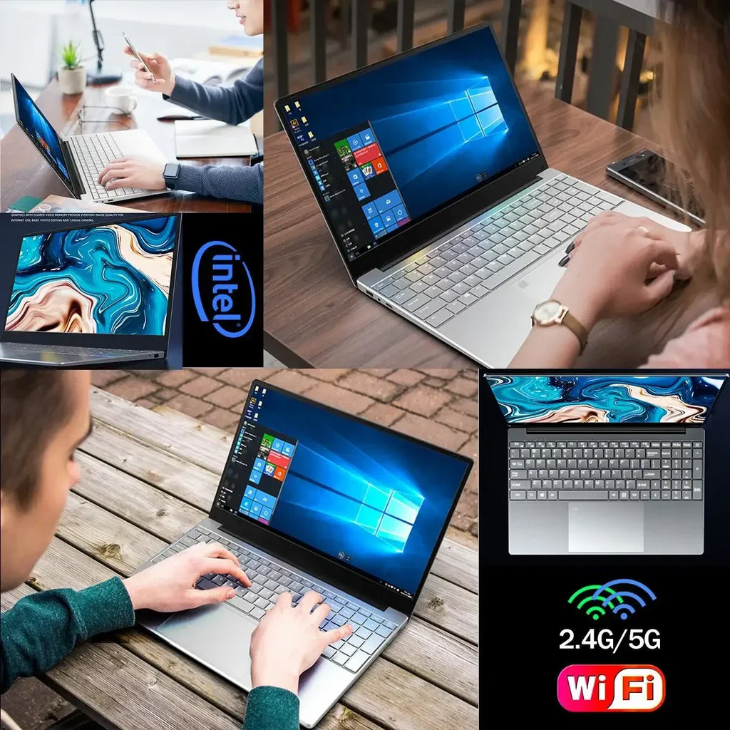 CowLost | laptop-15-6-inch-ips-screen-16gb-ram-intel-11th-n5095-business-netbook-windows-10-11-pro-gaming-office-notebook |5