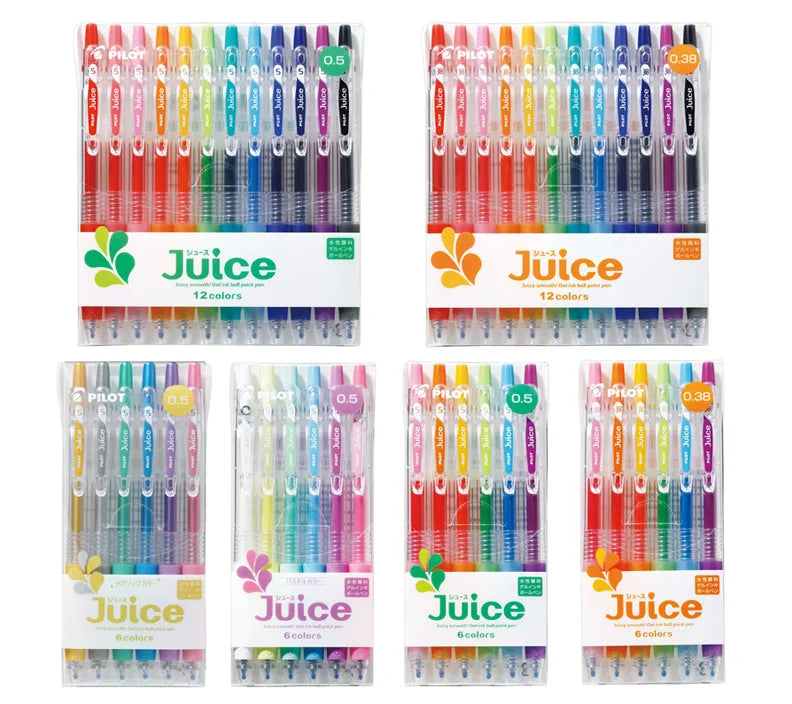 CowLost | product_id-pilot-juice-gel-pen-6-12-colors-0-38-0-5-0-7mm-smooth-writing-handheld-stylo |5