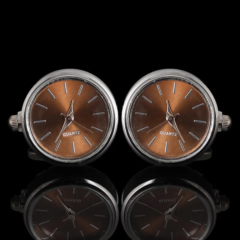 CowLost | luxury-cufflinks-watch-rotatable-electronic-functional-buckle-business |17