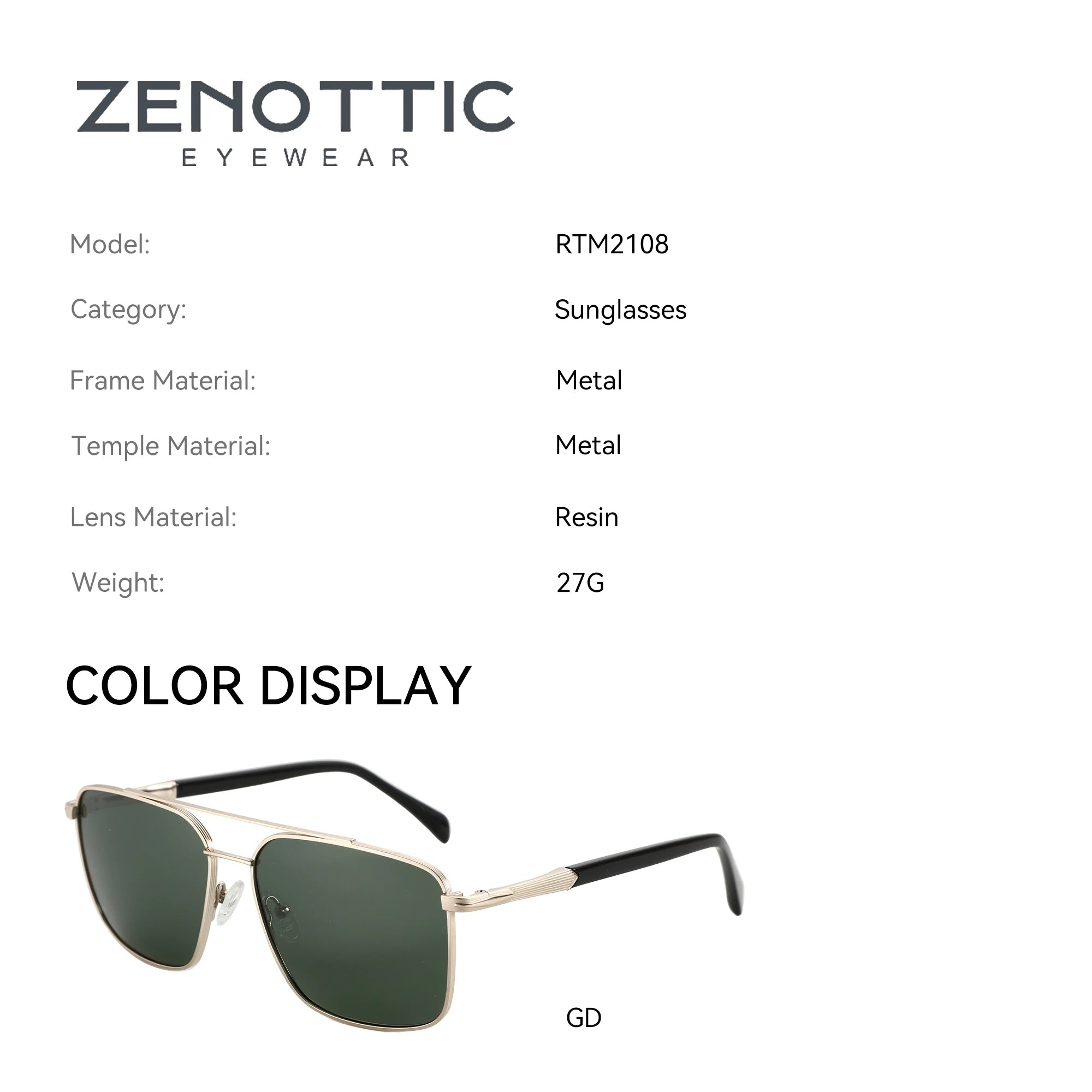 CowLost | zenottic-mens-polarizing-sunglasses-double-bridge-pilot-shade |2