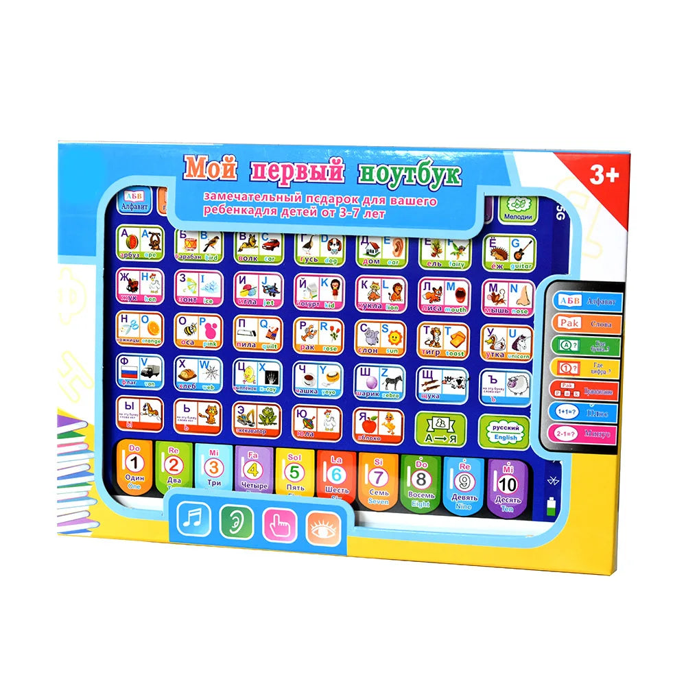 Russian Toddler Educational Learning Tablet 4-6 Years Old Interactive Study Toy