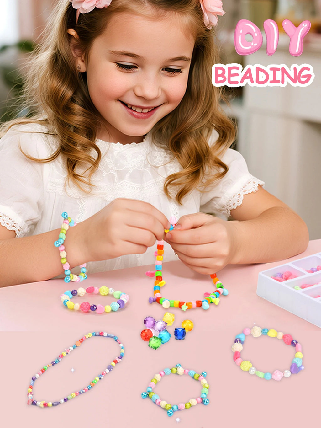 CowLost | product_id-diy-handmade-beaded-toy-set-for-bracelets-necklaces-gifts-for-girls |10