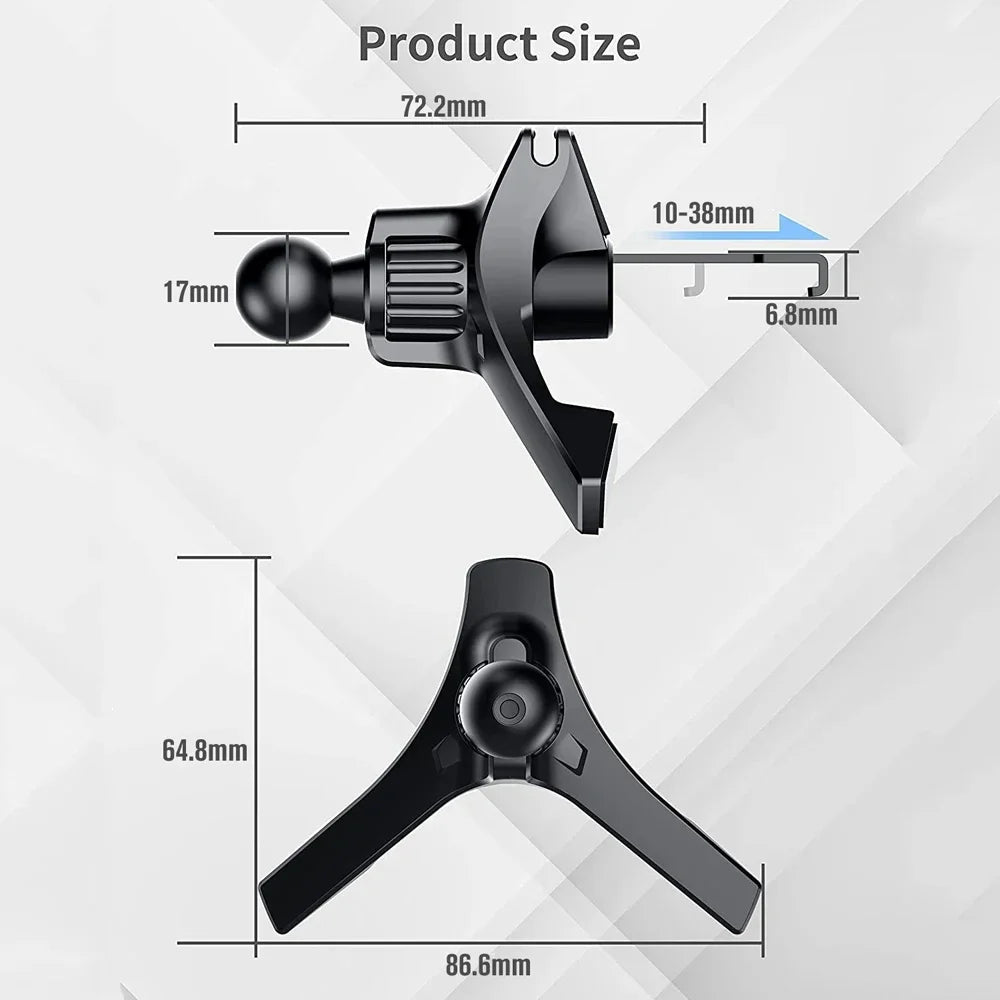 CowLost | product_id-universal-17mm-ball-head-car-air-vent-clip-mount-for-phone-gps-holder |9