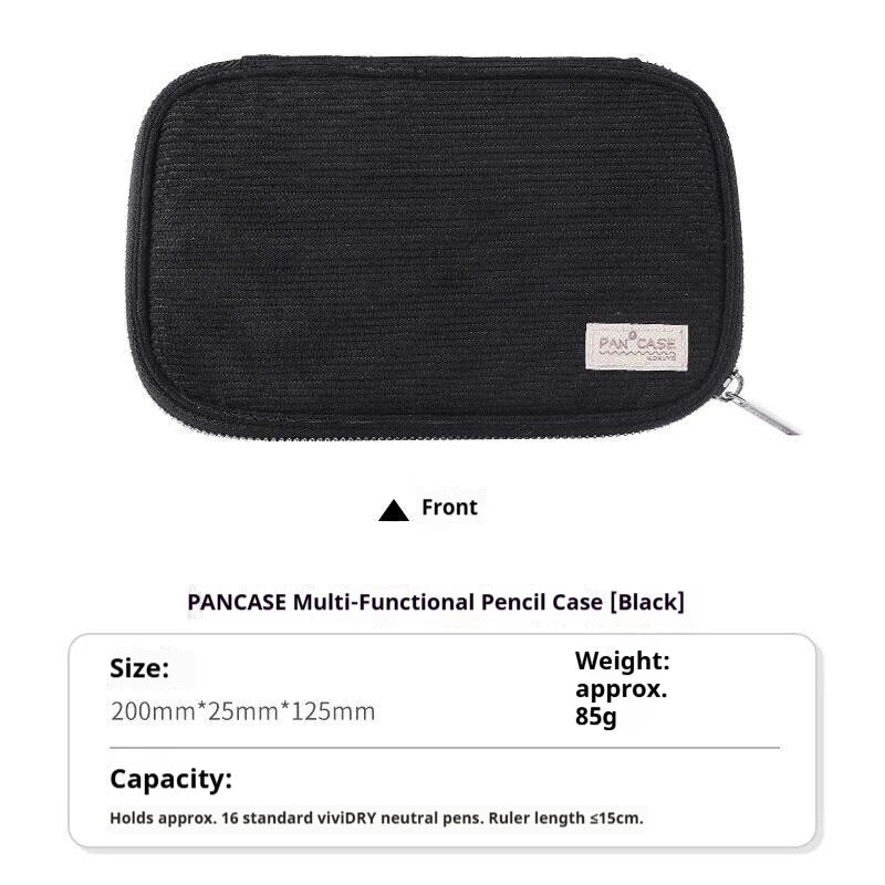 CowLost | product_id-kokuyo-japan-pancase-retro-large-capacity-corduroy-pencil-bag-for-students-office |13