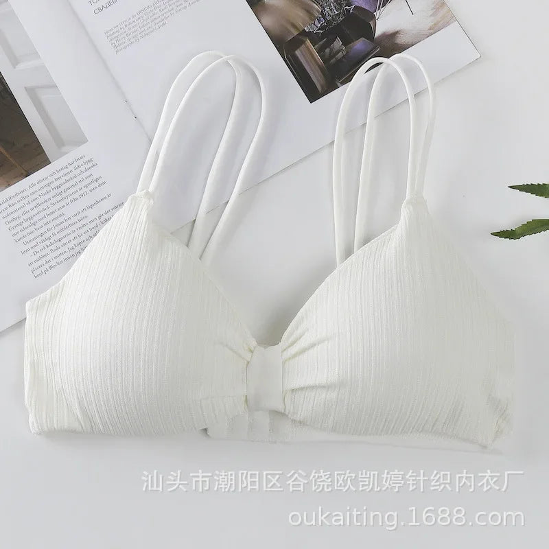 CowLost | product_id-seamless-wire-free-push-up-padded-bra-with-back-buckle-for-women-solid-color |14