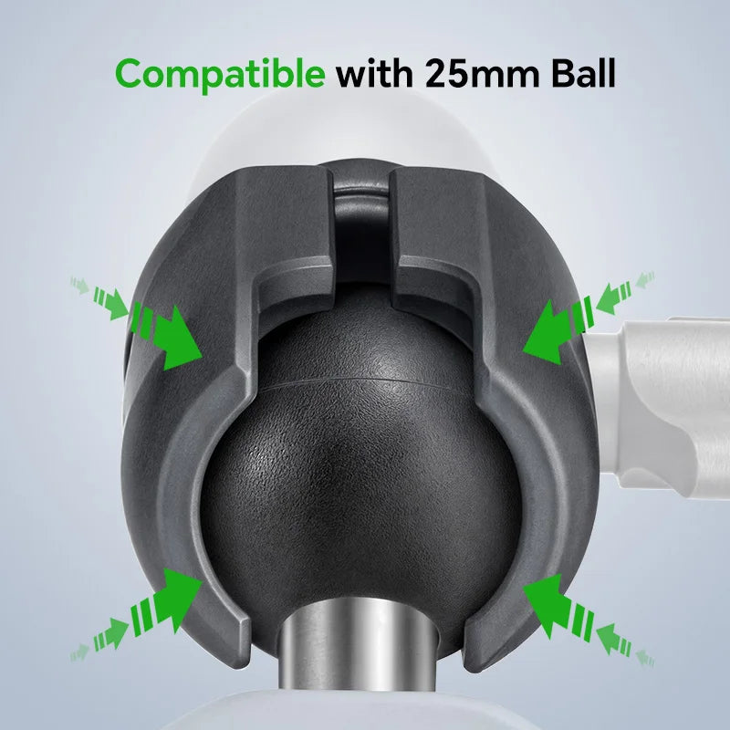 CowLost | product_id-fanaue-1-inch-ball-mount-swivel-arm-with-m6-m8-m10-1-4-screws-for-bicycle-motorcycle-camera |6