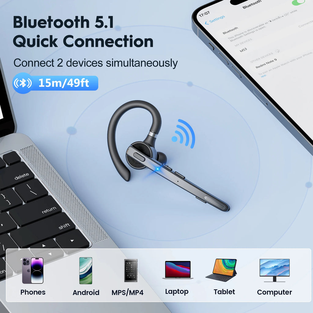 CowLost | headphone-headset-accessories-new-bee-m53-wireless-bluetooth-5-1-headset-with-dual-mic-and-noise-cancelling |13