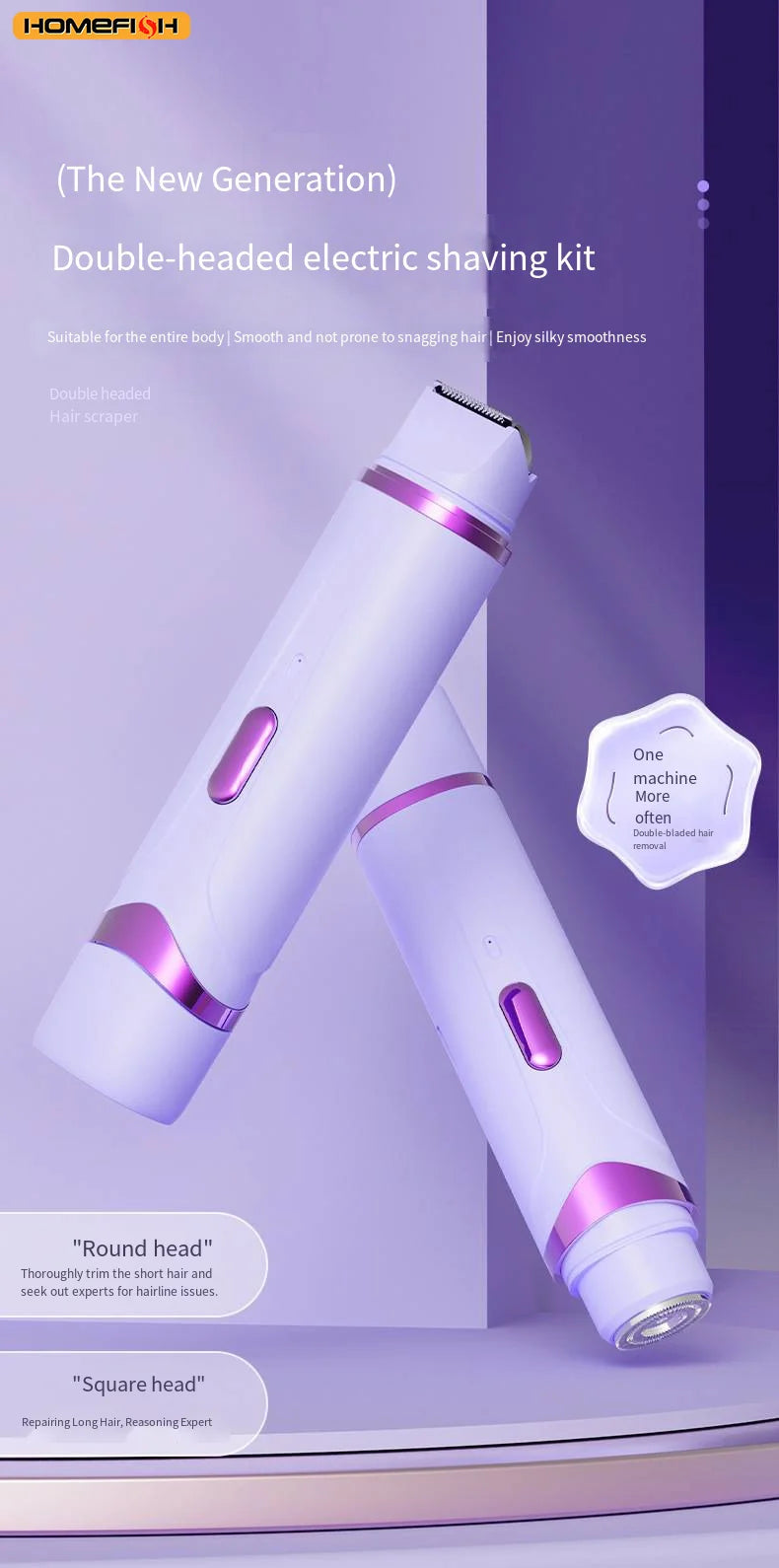 CowLost | product_id-homefish-2in1-rechargeable-electric-razor-epilator-for-women-painless-hair-removal |3