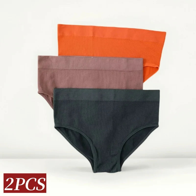CowLost | product_id-2pcs-womens-high-waist-seamless-tummy-control-briefs-set |2