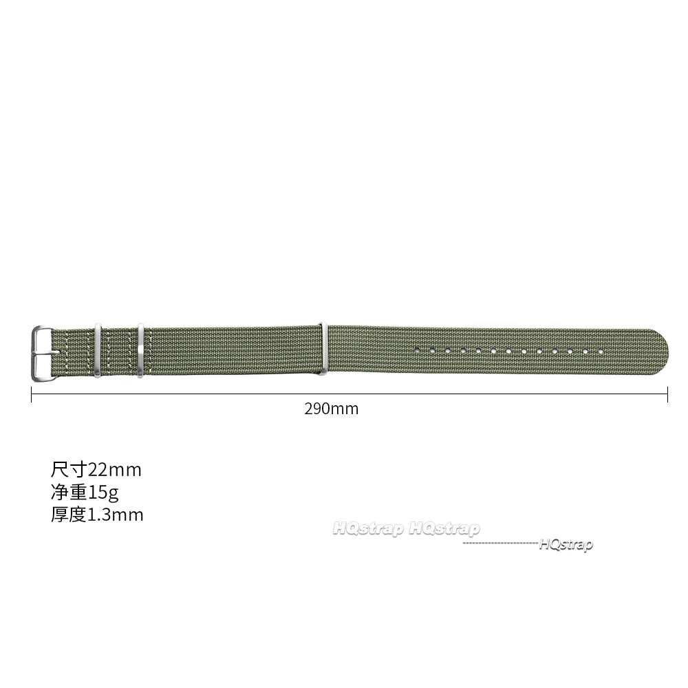 CowLost | quality-nylon-watch-strap-18-19-20-22mm-brown-green-black-band-universal-watchband-women-army-sport-bracelet-replacement-belt |8