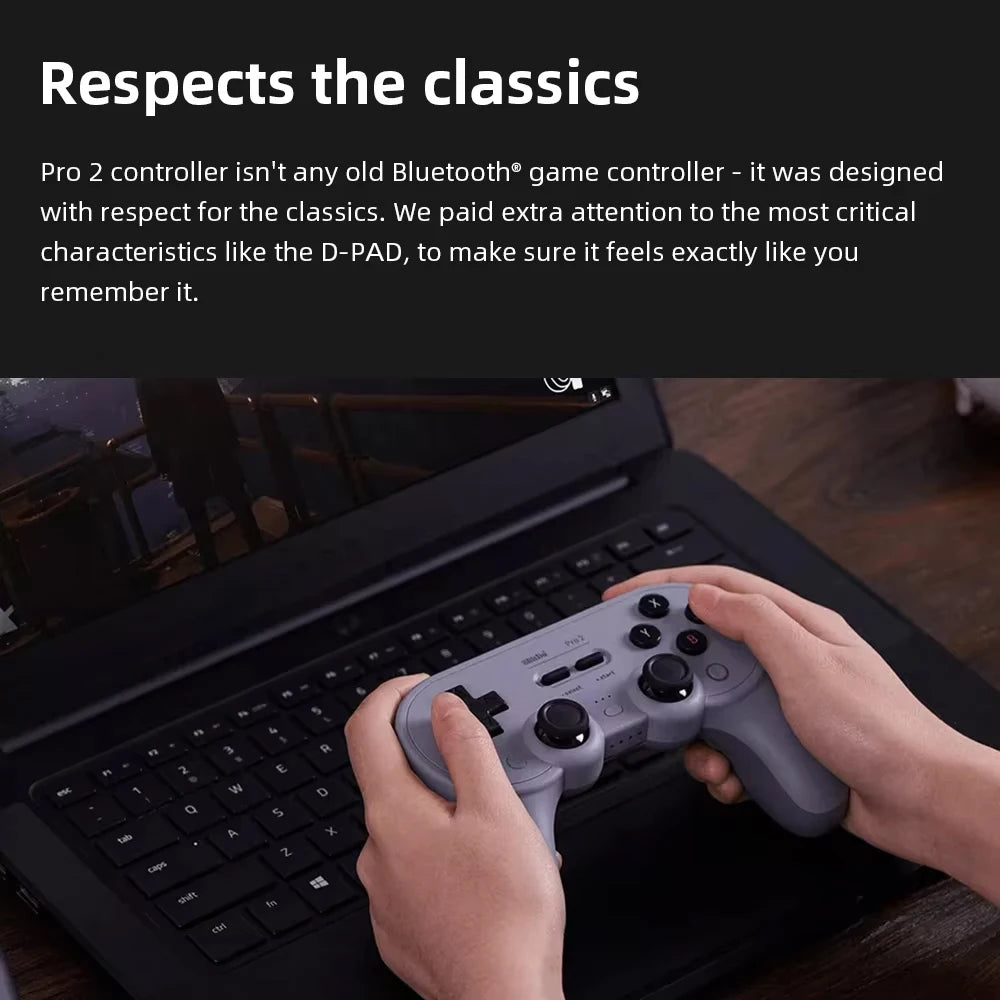 CowLost | 8bitdo-new-pro-2-bluetooth-gamepad-with-hall-effect-joystick-for-nintendo-switch-pc-macos-android-steam-deck-raspberry-pi |6