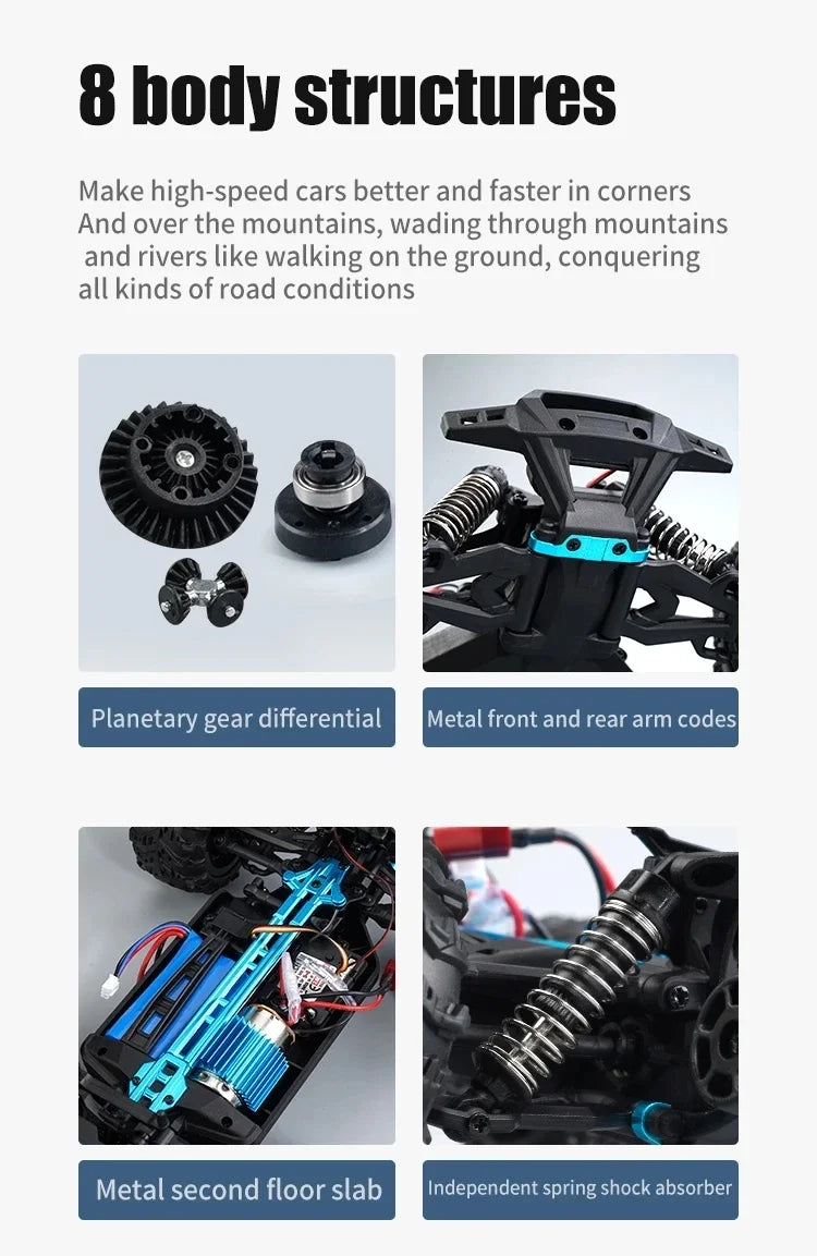 CowLost | fencing-barriers-beibao-1-16-rc-car-16103pro-50km-h-4wd-brushless-motor-off-road-truck |20