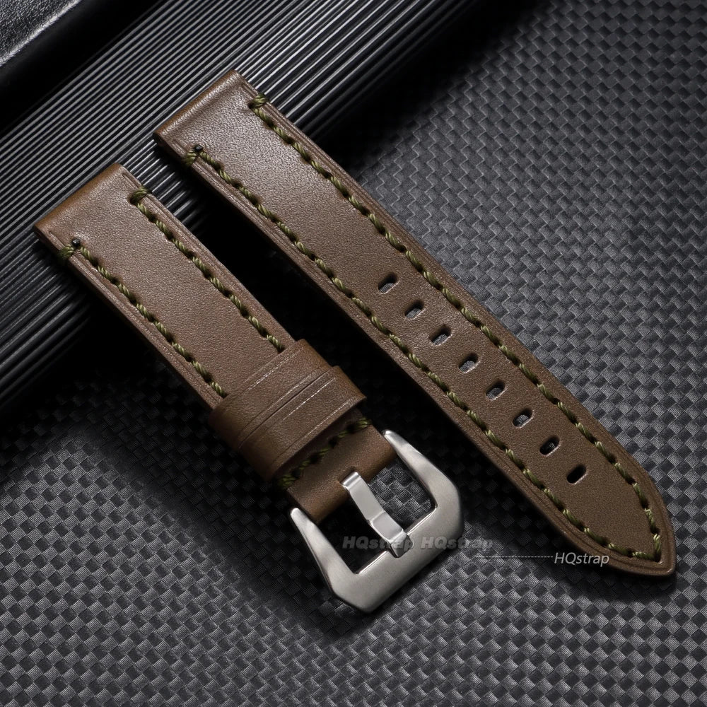 CowLost | bracelets-product_id-vintage-brown-cowhide-leather-watch-strap-for-panerai-seiko-18-26mm-unisex |9