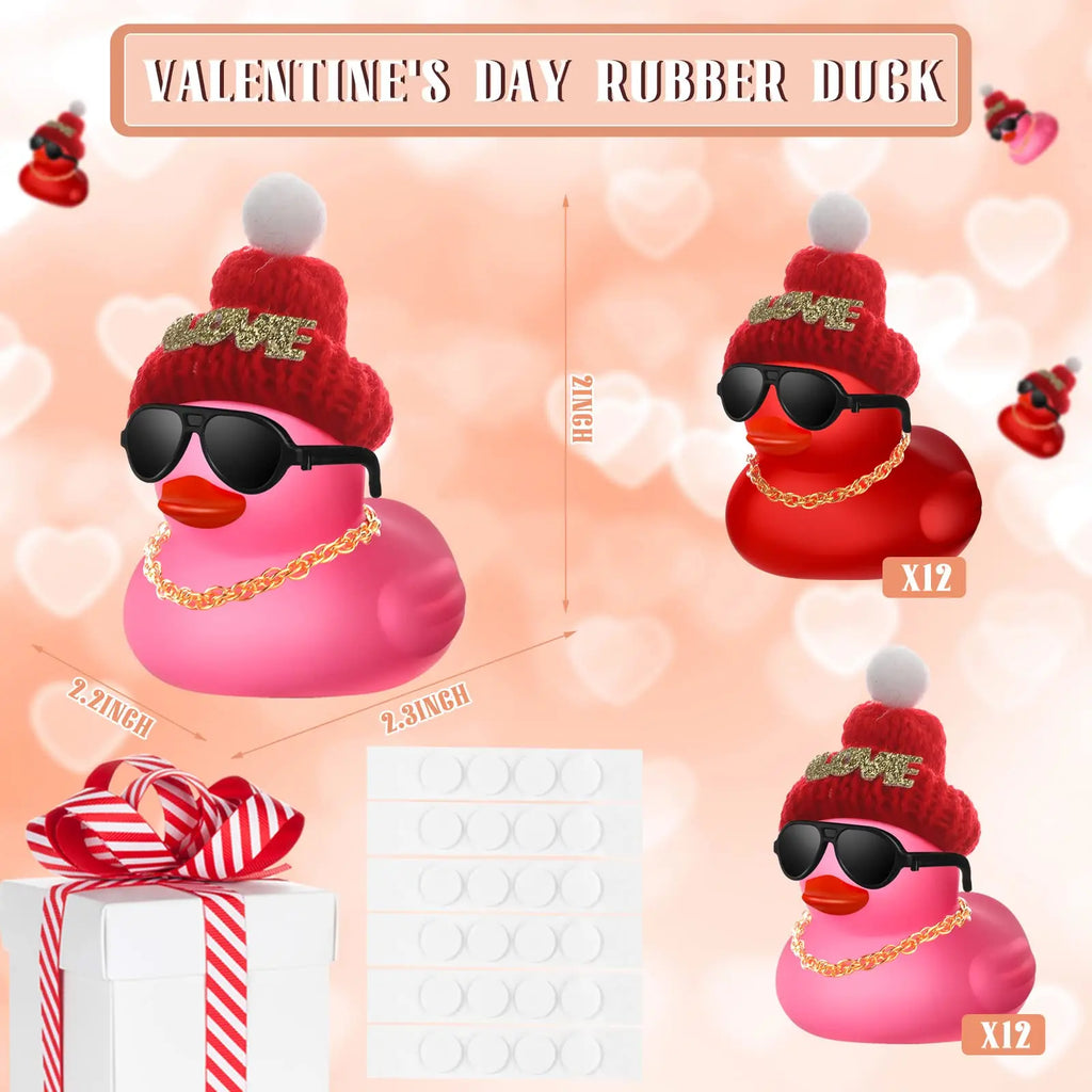 CowLost | product_id-24-72-pcs-valentines-day-mini-rubber-ducks-bulk-bath-toys-classroom-gift-exchange |4
