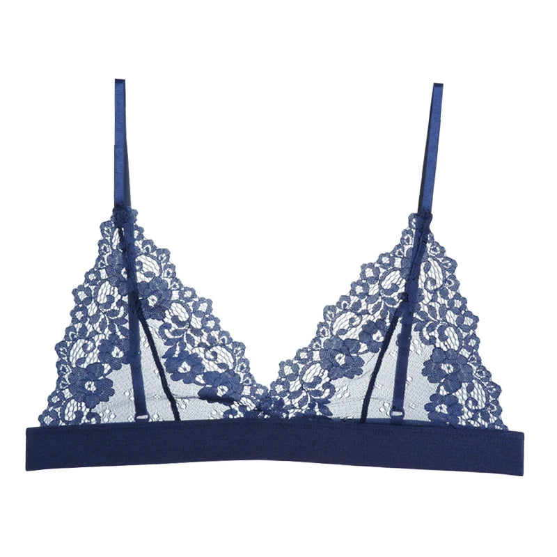 CowLost | sexy-flower-lace-ultrathin-bra-womens-sexy-hollow-out-bralette-female-unlined-underwear |15