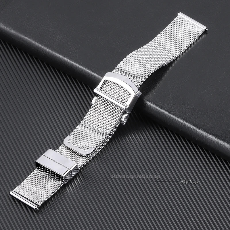CowLost | bracelets-product_id-milanese-mesh-stainless-steel-watchband-for-iwc-pilot-omega-seamaster-20mm-22mm-folding-clasp |2