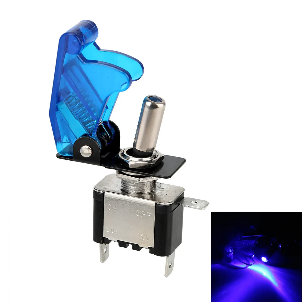 CowLost | product_id-12v-20a-spst-toggle-rocker-switch-with-led-and-protective-cover-for-car-on-off-control |17