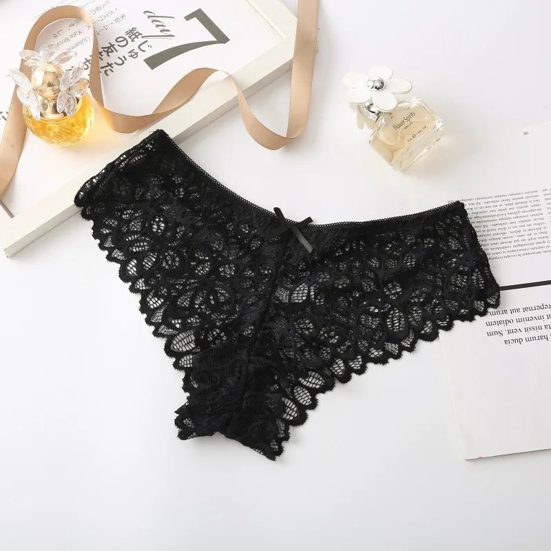 CowLost | product_id-3pcs-women-s-low-waist-lace-briefs-soft-solid-color-underwear |16